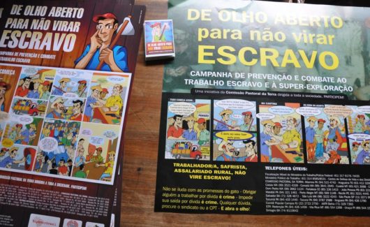 Brésil affiche contre esclavage